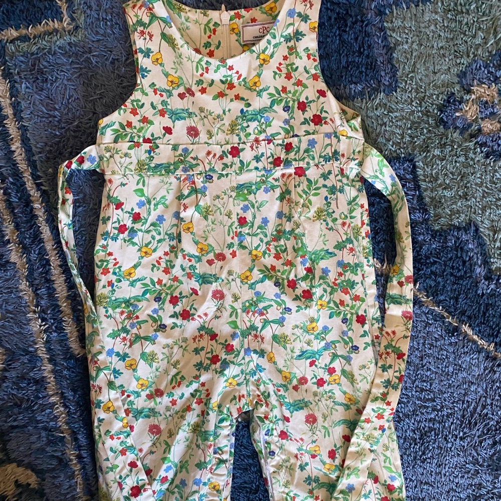 CPC childrenswear floral overalls. EUC. Size 12-18m